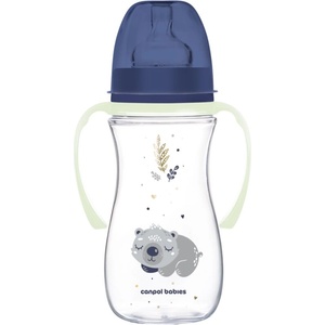 Canpol babies EasyStart Sleepy Koala 300 ml бебешко шише 12 m+ Blue