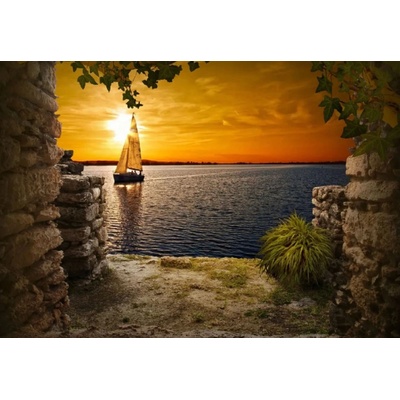 Norimpex - Puzzle Diamant painting: Sailboat at sunset 30x40cm - 1 - 39 piese