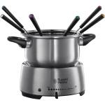 Russell Hobbs Electric Fondue Set [Cheese Fondue, Chocolate Fondue or Oil/Broth Fondue] Fiesta (includes 6 colored forks, dishwasher-safe & non-stick 1.2L stainless steel pot, 1200W) 22560-56 (22560-56)