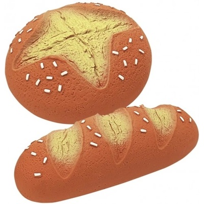 NOBBY Играчка за куче от латекс ХЛЯБ, с пищялка, 12, 5 - 18 см - 1 бр, nobby Германия 51987