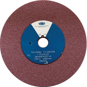 Tyrolit Brusný kotouč plochý 175 x 10 x 20 mm 98A60K9V40 T418880