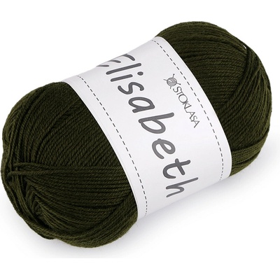 Stoklasa Pletací vlněná příze Elisabeth 100 g Balení: 1 ks, Varianta: 5 zelená khaki 5 zelená khaki