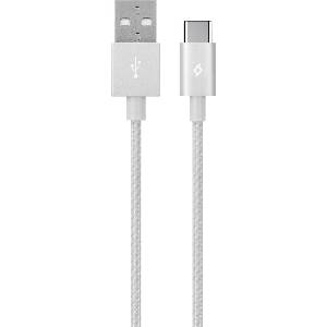 Ttec Кабел ttec - AlumiCable, USB-A/USB-C, 1.2 m, сребрист (8694470664477)
