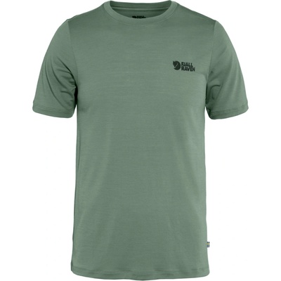 Fjällräven Abisko Wool logo SS Patina Green