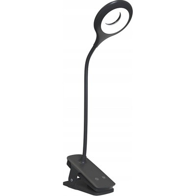 Bezdrátová LED lampička Wozinsky na čtení s klipem, USB-C kabel, černá