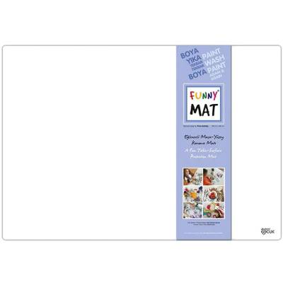 Подложка Funny Mat за рисуване и бюро - бяла
