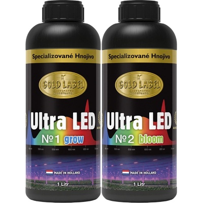 Gold Label Ultra LED No.1 Grow + No.2 Bloom 5 l