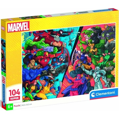CLEMENTONI Avengers vs. záporáci SUPER 104 dílků
