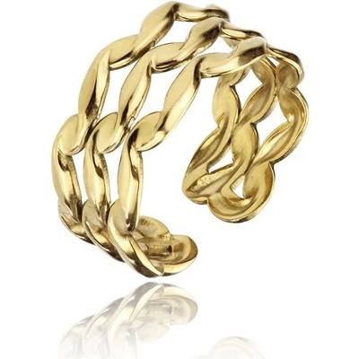 Marc Malone pozlátený prsteň Clara Gold Ring MCR23007G