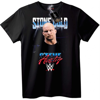 NOONEBRAND Тениска Stone Cold Steve Austin WWE - XL, White