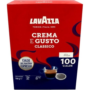 100 бр. кафе на филтър дози lavazza crema e gusto classico