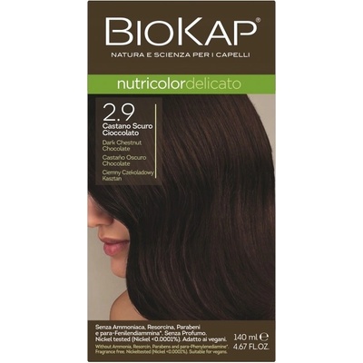 Biokap Nutricolor Delicato Barva Na Vlasy 2.9 Tmavá 140 ml