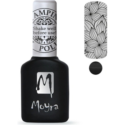 Moyra Stamping Gel lak na razítkování Černý 10ml
