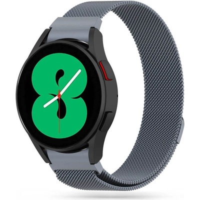 Tech-Protect Каишка от неръждаема стомана за Samsung Galaxy Watch, Huawei Watch, Xiaomi, Garmin и други часовници с 20мм захват - Tech-Protect Milanese 2 Steel Band 20mm (сив) (THP760GRY)