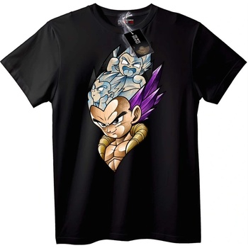 NOONEBRAND Тениска Gohan & Vegeta Super Saiyan - S, White