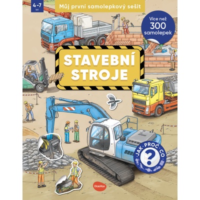 Můj první samolepkový sešit stavebních stroje