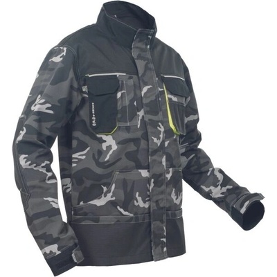 Cerva sheldon camou pánska pracovná bunda tmavo sivá