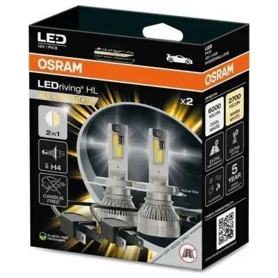 Osram LEDriving HL Allseason H4 P43t 12V 44W 6000K/2700K 64193DWALL-2HB