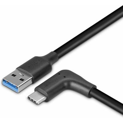 Lindy Кабел Lindy, от USB-A(м) към USB-C(м), 0.5m, 15W, черен (32012)