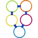 Kruhy skákacie farebné 10ks plast priemer 27cm