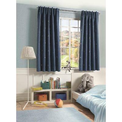 HOME WOHNIDEEN zatemňovací závěs 85007 STERNE 3905 tmavemodra 175x140 cm (v x s)