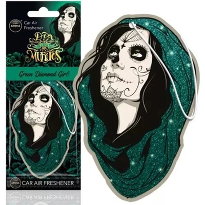 Aroma Car DIA DE LOS MUERTOS Green diamond girl