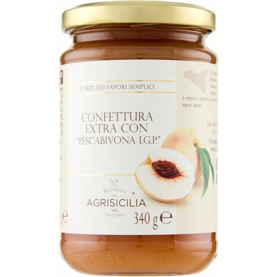 Agrisicilia Extra džem z broskýň Pescabivona I.G.P. 340 g