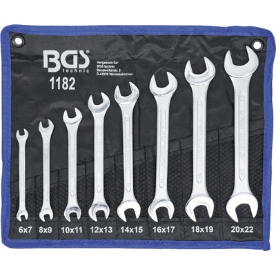 BGS Technic Klíče ploché 6 - 22 mm 8 dílů CV BGS 1182
