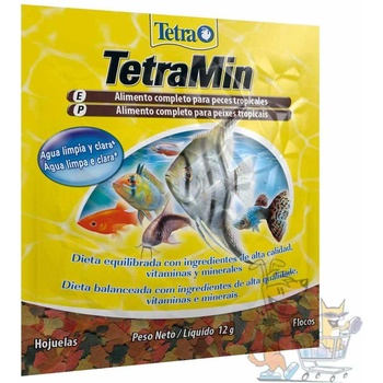 Tetra -TetraMin - Универсална, основна храна на люспи за всички видове аквариумни рибки - 12 гр