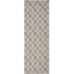 Flair Rugs Зелена пътека със смес от памук подходяща за пране 80x230 cm Muted Checkerboard - Flair Rugs (503119382815)