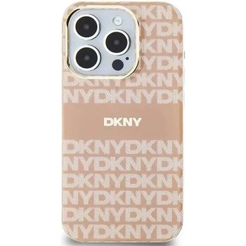 DKNY Кейс DKNY IML Mono & Stripe MagSafe за iPhone 15 / 14 / 13, розов (3666339267636)