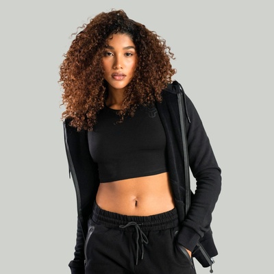 GymBeam STRIX Дамски суичър Nova Zip Up Black XS