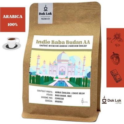 Dak Lak Vietnamská káva Indie Baba Budan AA 250 g