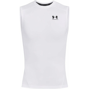 Under Armour UA HG Armour White/Black S Фитнес тениска (1361522-100-SM)