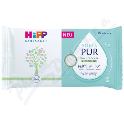 Hipp Babysanft vlhčené obrúsky Soft & Pur 10 ks