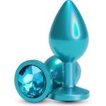 NS Novelties Rear Assets Iridescent Plug Medium Turquoise