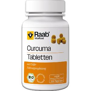 Raab Vitalfood Curcuma Bio - 300 таблетки