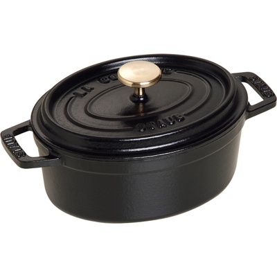 Staub Hrniec oválny 15cm čierny 600ml
