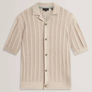 Ted Baker Блуза с яка Ted Baker Men's Short Sleeve Polo Shirt - Ecru - sportihobi - 350,07 лв