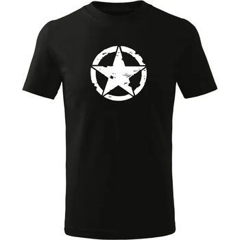 DRAGOWA детска тениска с къс ръкав Звезда, черна (7109)