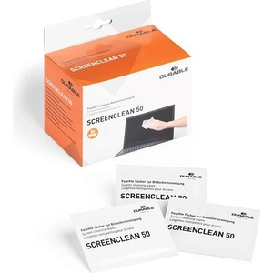 DURABLE Устойчиви кърпи за почистване на екрани 50 броя 578702 (578702)