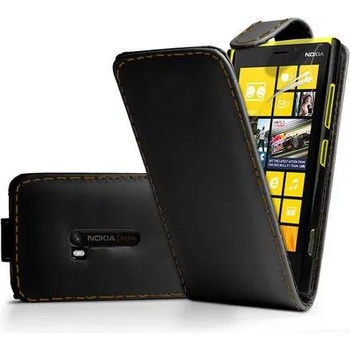 Nokia Lumia 920 Flip Калъф Черен + Протектор