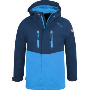 TROLLKIDS Детско водоустойчиво яке Trollkids Kid's Nusfjord Jacket Waterproof jacket - Navy / Med Blue - размер 92 (EU) (703-3296-0511)