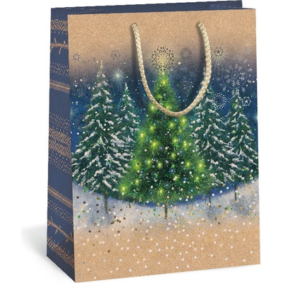 ARGUS Darčeková papierová taška (18.3 x 24.3 cm) - Rozžiarený vianočný stromček 08440046