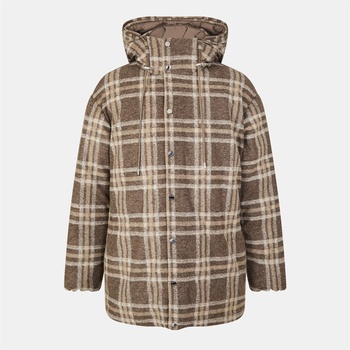 Image 1 of Boss Men's Durrien Structured Shoulders Precision-Cut Formal Coat - Dark Beige