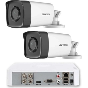 HIKVISION Комплект за Видеонаблюдение ZK2580E с 2x 2MP Камери и 4-кан. DVR (ZK2580E)