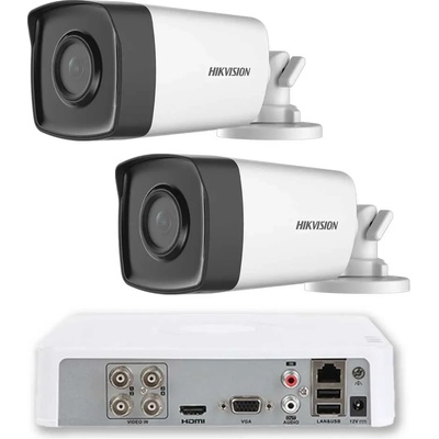 HIKVISION Комплект за Видеонаблюдение ZK2580E с 2x 2MP Камери и 4-кан. DVR (ZK2580E)