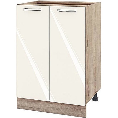 ИРИМ Долен кухненски шкаф Сити АРФ-Крийм гланц-11-22 60 см