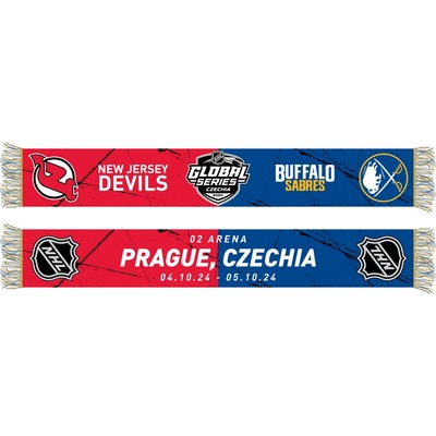 Great Branding Global Series 2024 Czechia Buffalo Sabres NHL vs New Jersey Devils NHL Friendship HD Jaquard