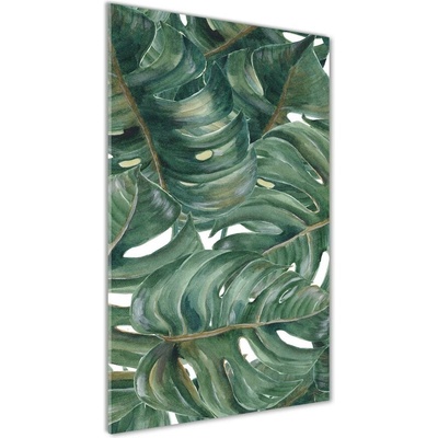 Vertikálny fotoobraz na skle Monstera 50x100 cm
